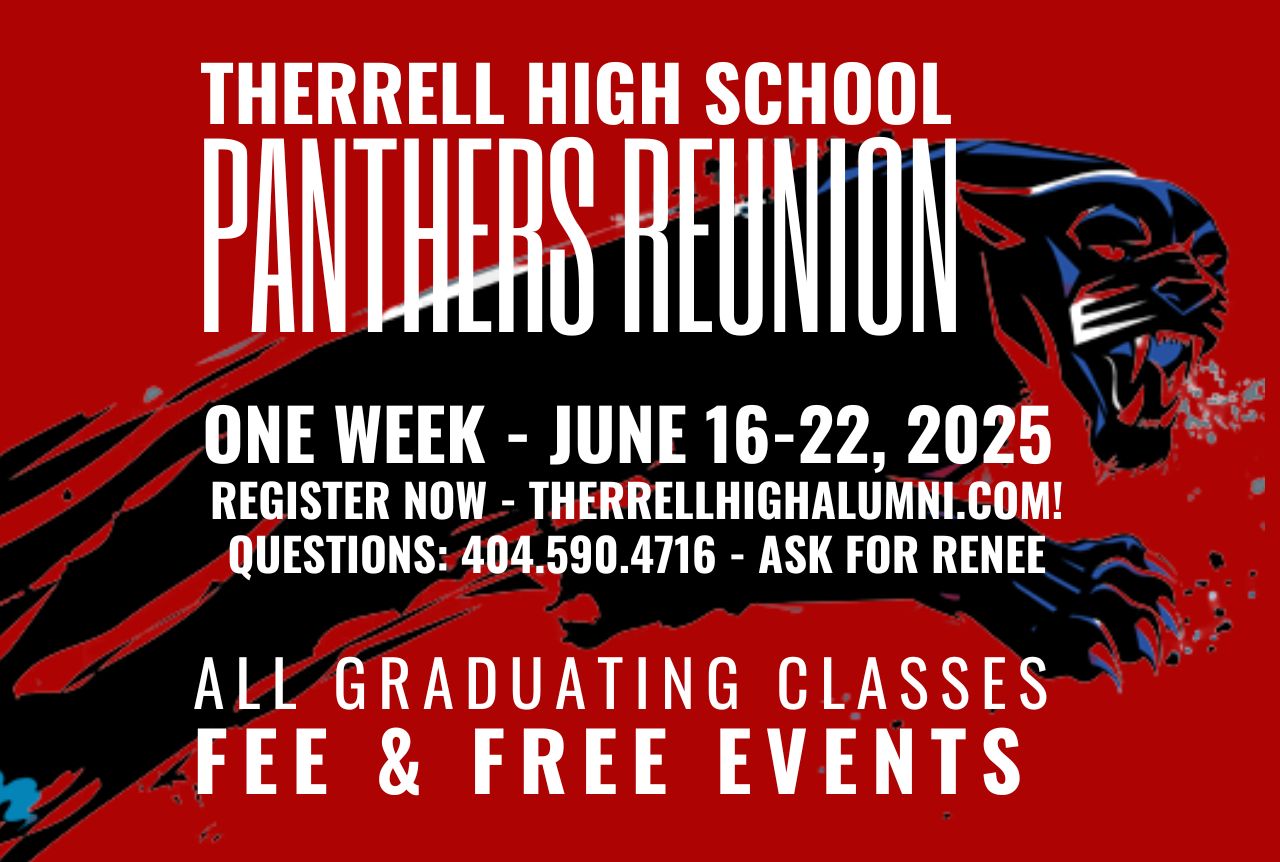 Therrell High Alumni Weekend Reunion 2025 graphic
